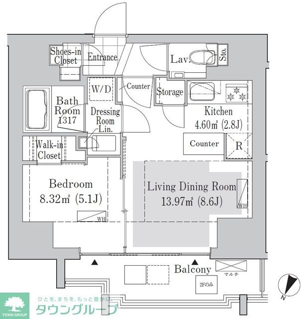 リブクオーレ神保町の物件間取画像