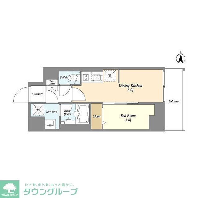 グランカーサ菊川の物件間取画像