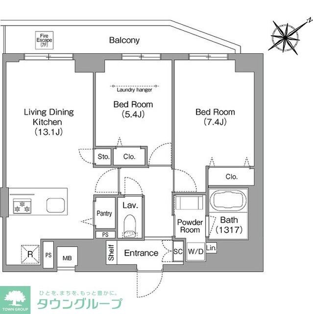 HF押上レジデンスの物件間取画像