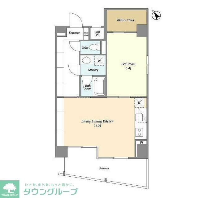 テラス八丁堀の物件間取画像