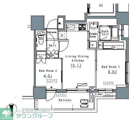 パークアクシス仲御徒町の物件間取画像