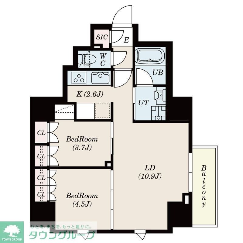 S-RESIDENCE日本橋馬喰町Aereの物件間取画像
