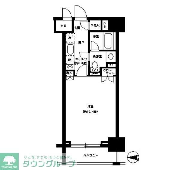 パークキューブ神田の物件間取画像