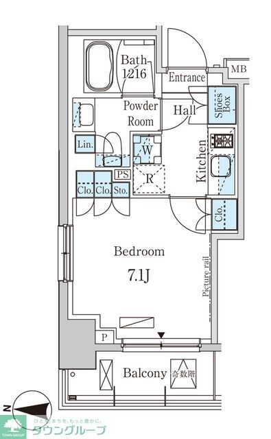 パークアクシス錦糸町WESTの物件間取画像