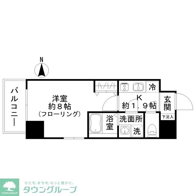 西田マンションの物件間取画像