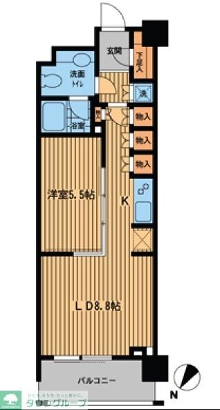 プライムアーバン日本橋横山町の物件間取画像