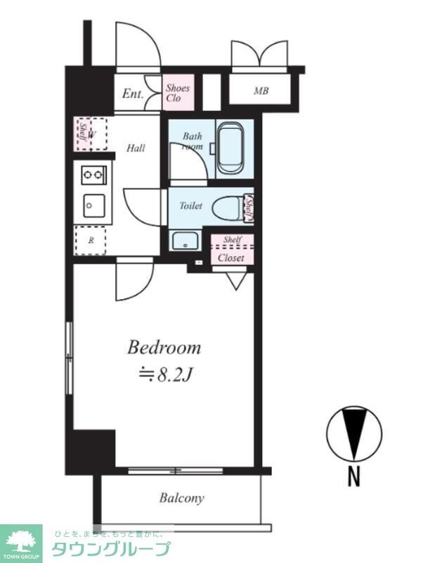 ディアレイシャス菊川の物件間取画像