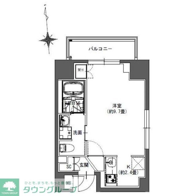 La Douceur東神田の物件間取画像