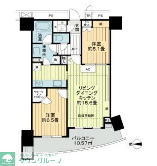 TOWER RESIDENCE TOKYOの物件間取画像