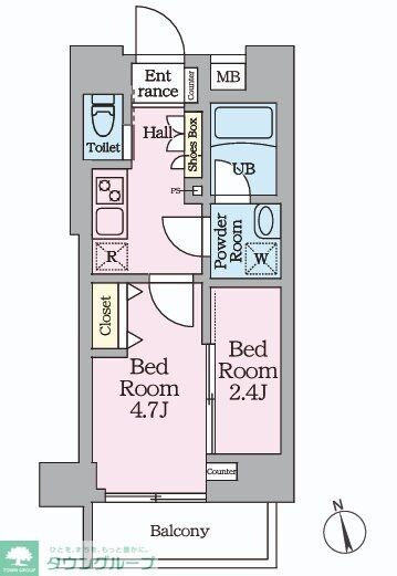 HY’s桜橋MIRAISの物件間取画像