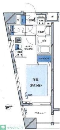 パレステュディオ九段・北の丸の物件間取画像