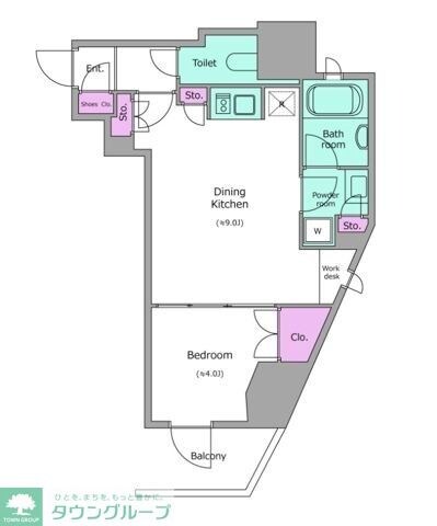 レジディア文京本郷IVの物件間取画像