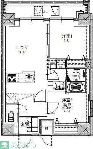 S-RESIDENCE両国sereaの物件間取画像