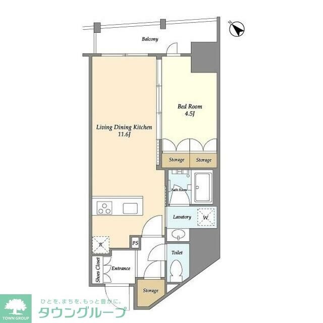 BLAU三ノ輪の物件間取画像