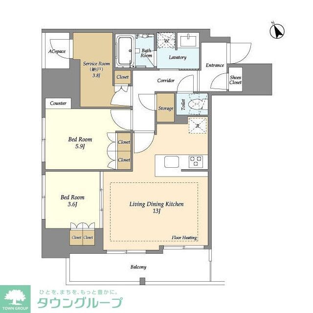 オアーゼ日暮里レジデンスの物件間取画像