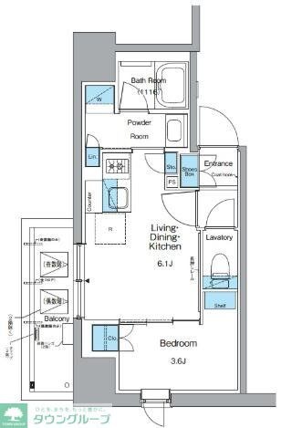 ルフォンプログレ上野御徒町の物件間取画像