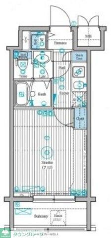 ガラ・ステーション岩本町Northの物件間取画像