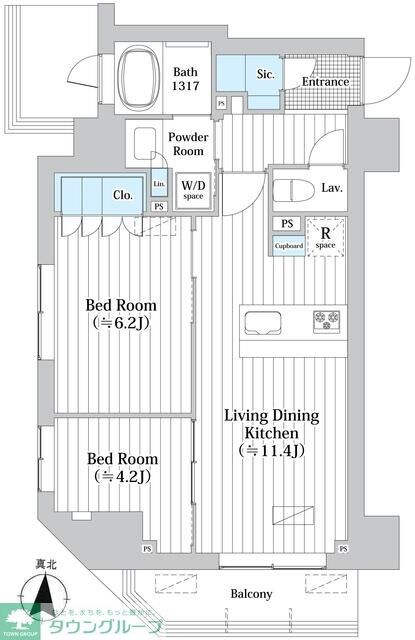 JP noie 錦糸町の物件間取画像
