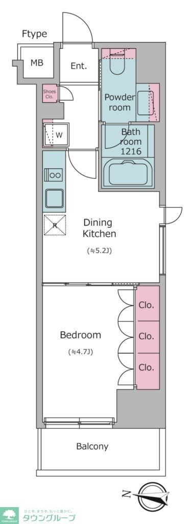 ブラウ住吉の物件間取画像