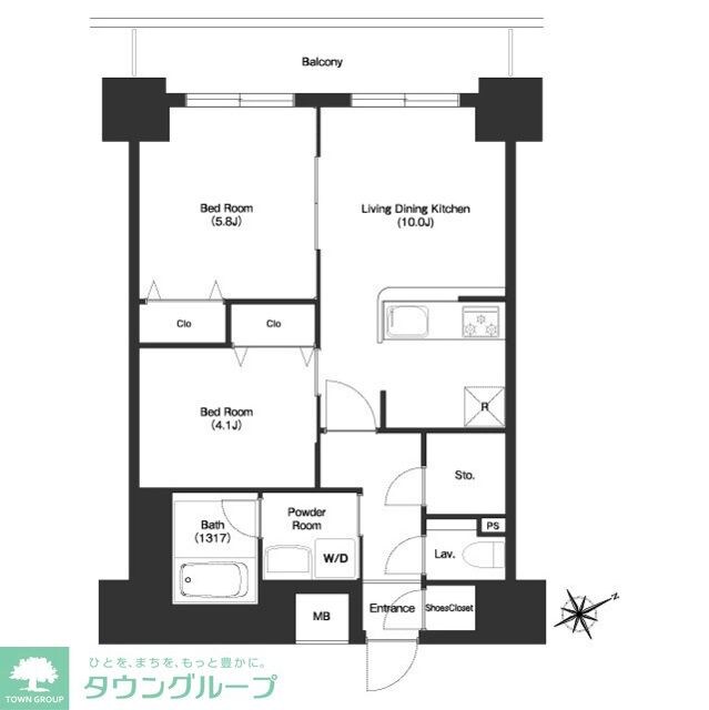 BPRレジデンス門前仲町の物件間取画像