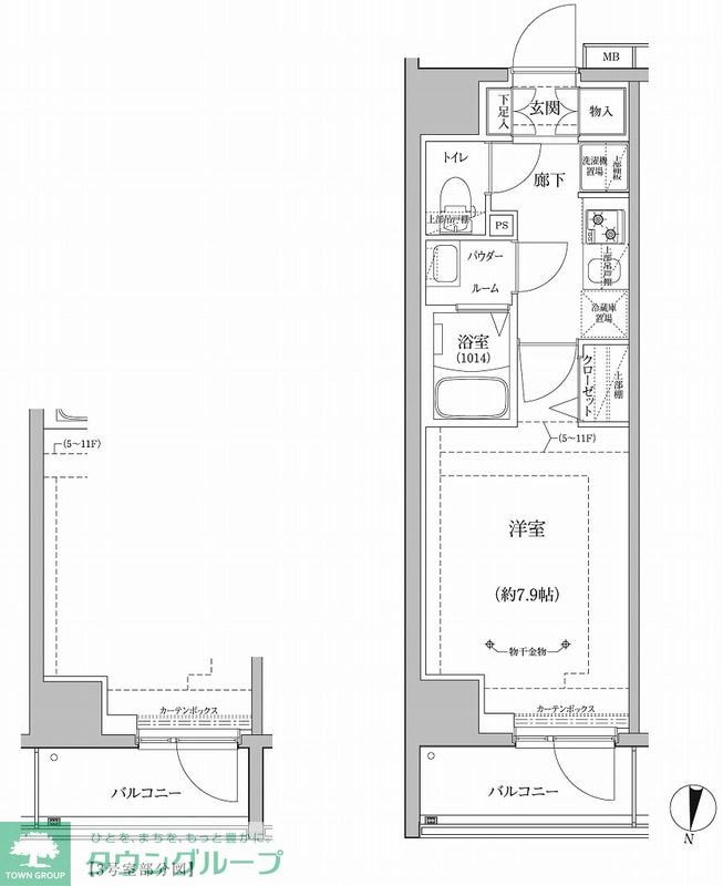 RELUXIA立石の物件間取画像