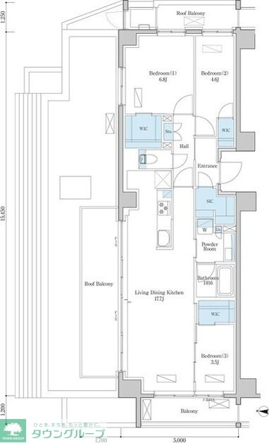 デュオフラッツ篠崎の物件間取画像