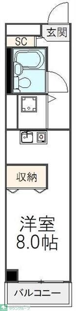 タートルシティ亀有の物件間取画像