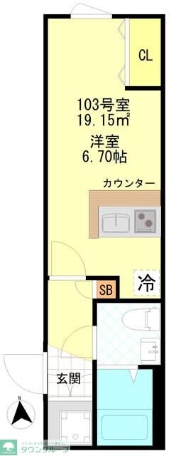 CFジオーレ小岩クレストの物件間取画像