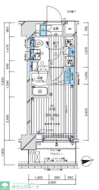 メインステージ亀有の物件間取画像