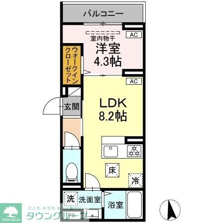 セレスティア亀有の物件間取画像