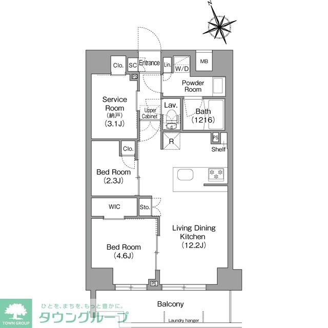 コンフォリア東葛西の物件間取画像