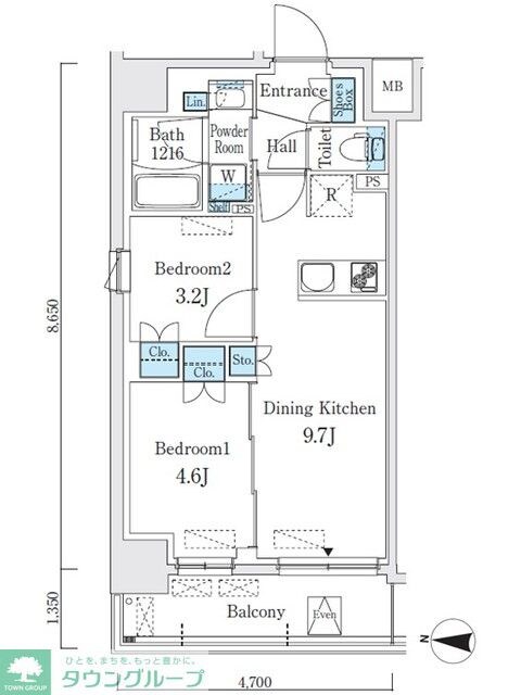 クインテット錦糸公園の物件間取画像