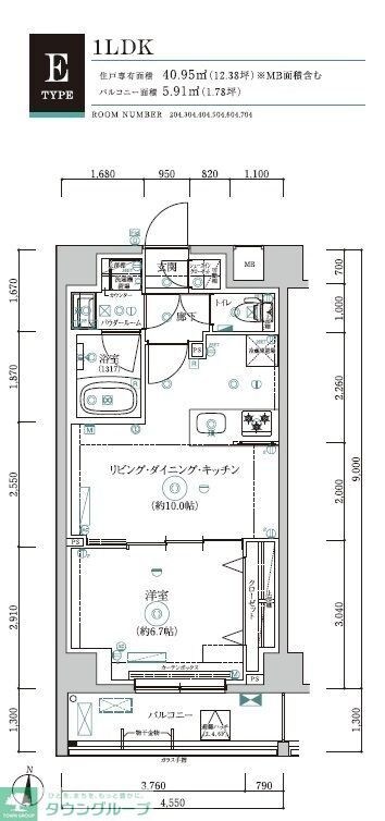 RELUXIA 森下IIの物件間取画像