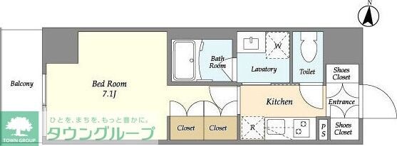 シーズンフラッツ押上サウスの物件間取画像