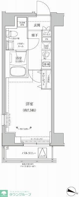 RELUXIA両国IIの物件間取画像