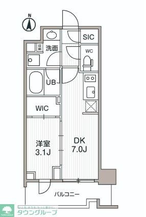 シーズンフラッツ両国サウスの物件間取画像