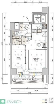SYFORME SUMIYOSHI IIIの物件間取画像
