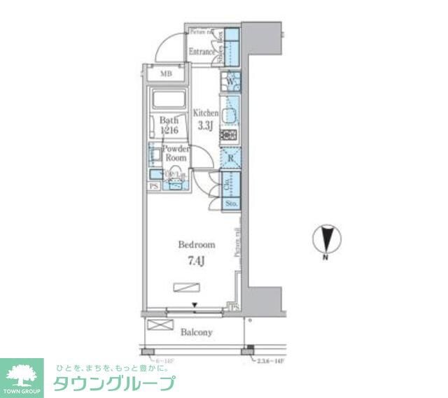 パークアクシス錦糸町レジデンスの物件間取画像