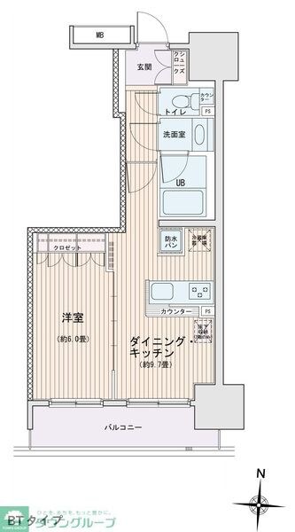 エスティメゾン錦糸町IIの物件間取画像