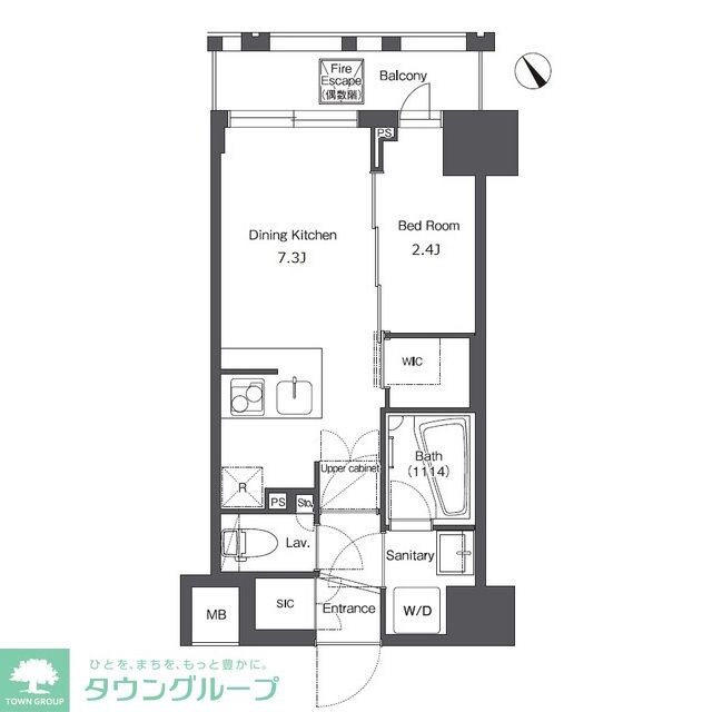 コンフォリア台東根岸の物件間取画像