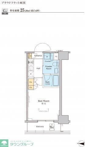 プラウドフラット両国の物件間取画像