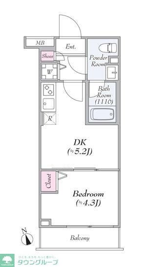 GENOVIA墨田八広skygardenの物件間取画像