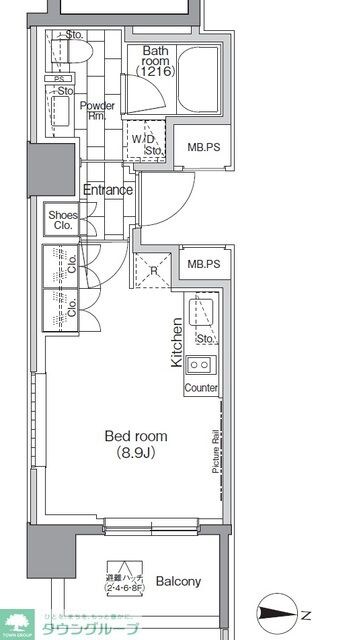 パークハビオ東陽町の物件間取画像