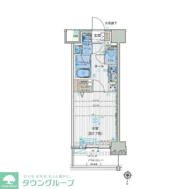 オーキッドレジデンス森下の物件間取画像