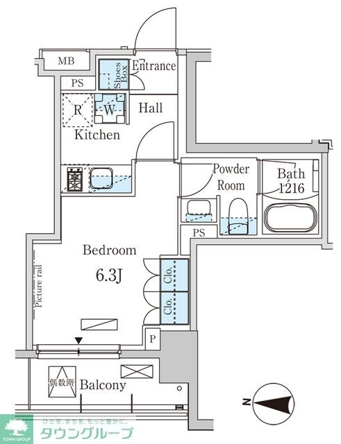 パークアクシス錦糸町WESTの物件間取画像