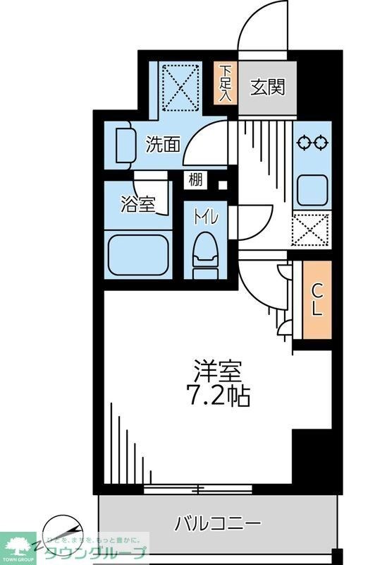ザ・パーククロス門前仲町の物件間取画像