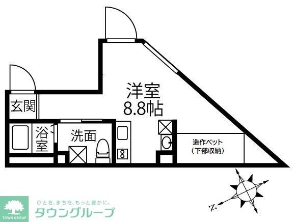 Elysion門前仲町の物件間取画像