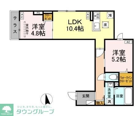 セレスティア東向島の物件間取画像