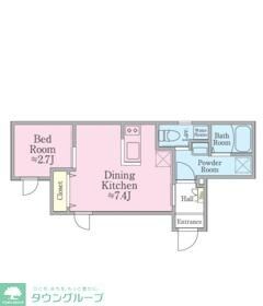 LiveFlat門前仲町の物件間取画像