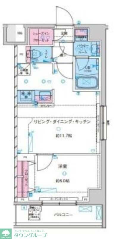 GENOVIA鐘ヶ淵の物件間取画像